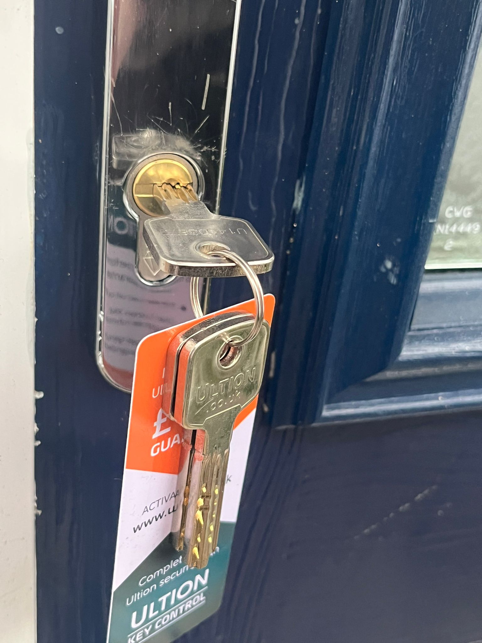 Anti-snap euro cylinder upgrade installed after a break-in